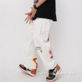 Men's Embroidered Letters Draw Rope Slacks Custom